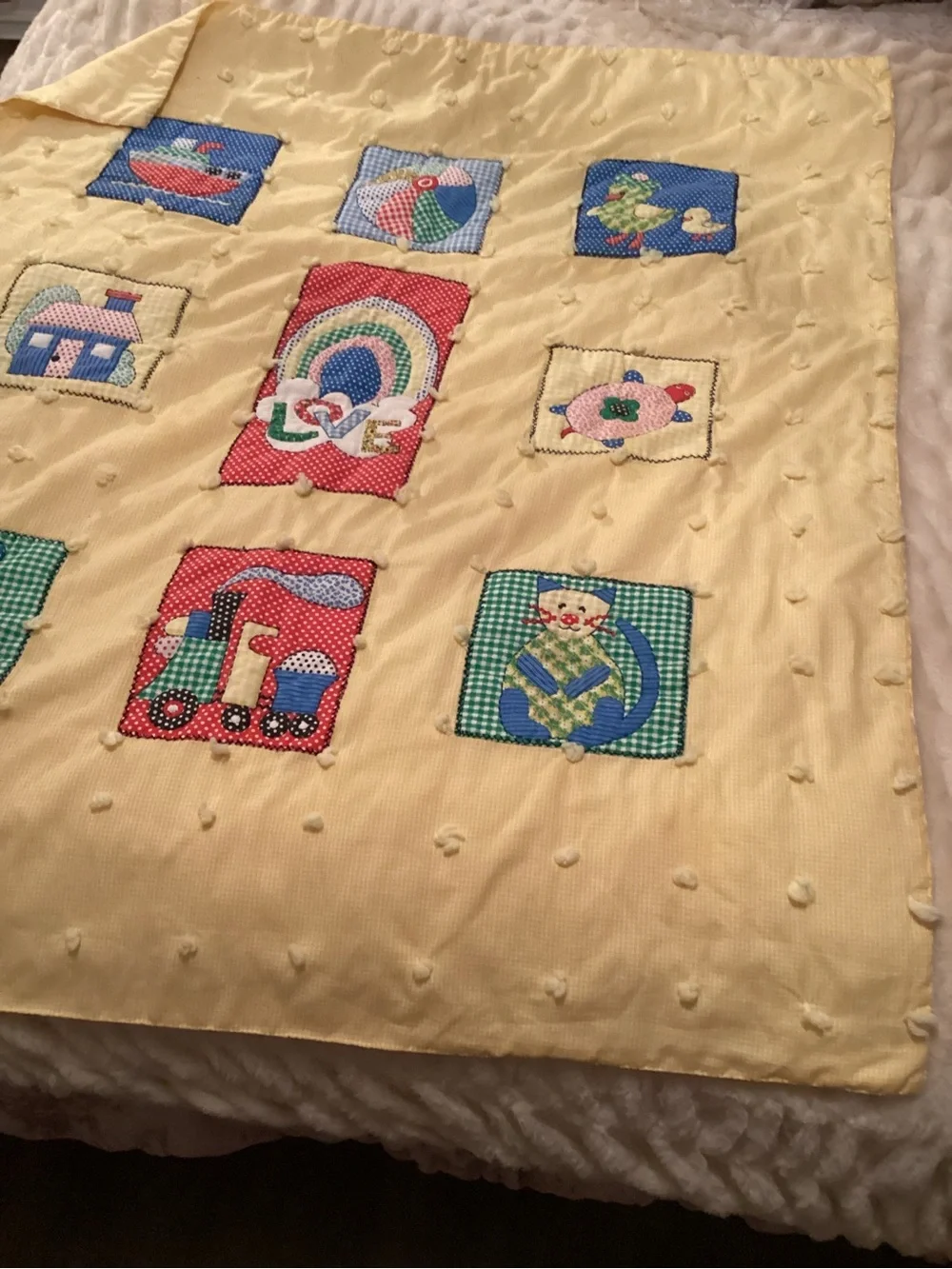 Handmade soft yellow